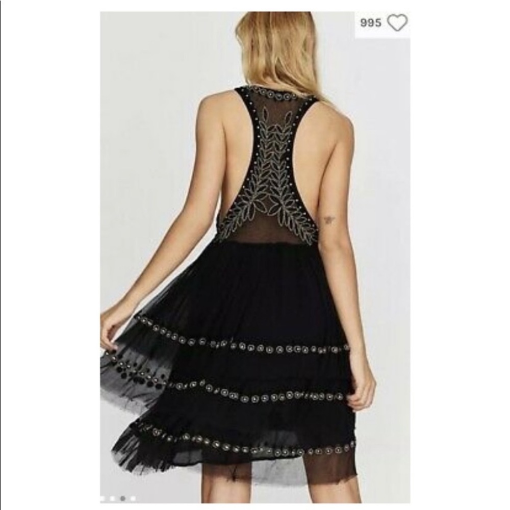 LAST ONE NWT $300 Fee People Twilight Mini Dress Black Small S Cocktail Party - Picture 2 of 16